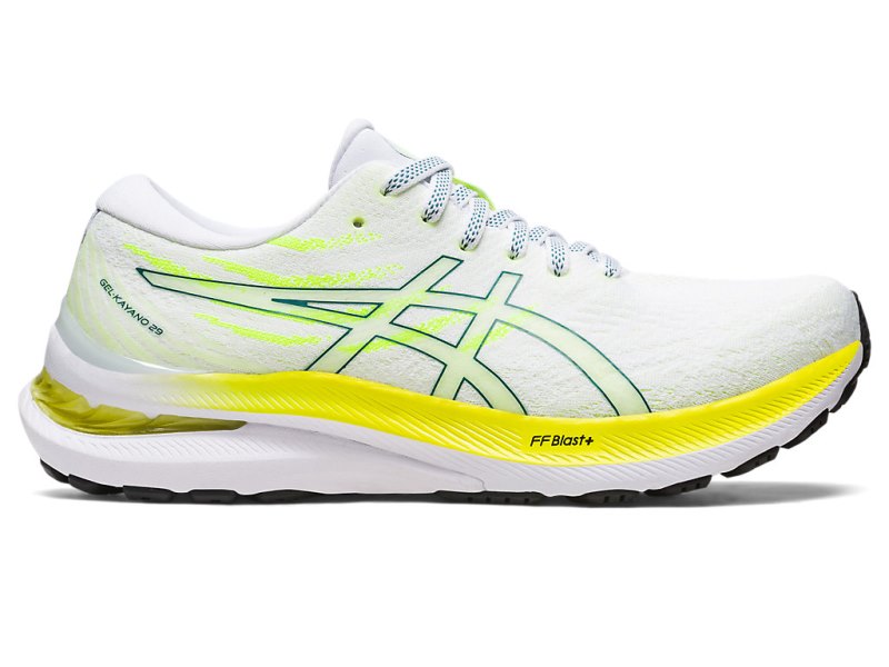 Asics Gel-kayano 29 Tekaški Čevlji Ženske Bele Temno Zelene | SI4204-989