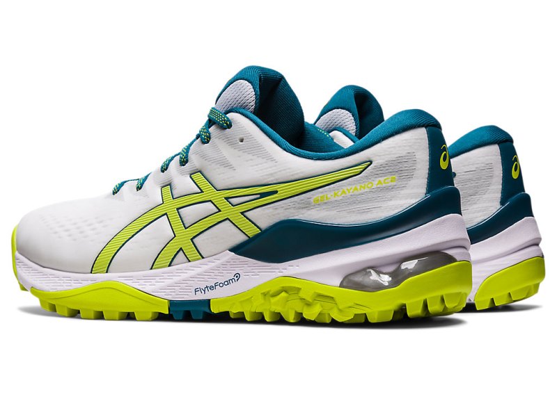 Asics Gel-kayano ACE Čevlji Za Golf Moški Bele Svetlo Zelene | SI3022-238