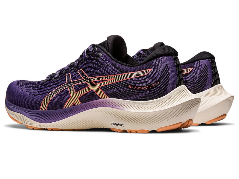 Asics Gel-kayano Lite 3 Tekaški Čevlji Ženske Vijolične Svetlo Oranžne | SI5454-406