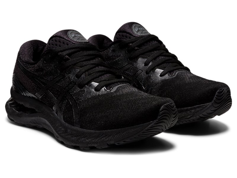 Asics Gel-nimbus 23 (D) Tekaški Čevlji Ženske Črne Črne | SI0344-560