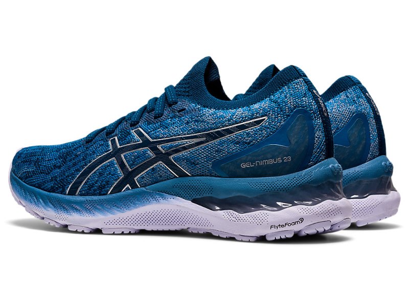 Asics Gel-nimbus 23 Knit Tekaški Čevlji Ženske Sive Modre | SI0117-670