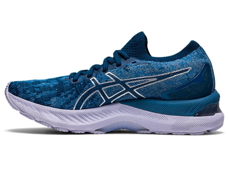 Asics Gel-nimbus 23 Knit Tekaški Čevlji Ženske Sive Modre | SI0117-670