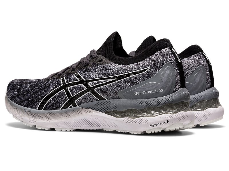 Asics Gel-nimbus 23 Knit Tekaški Čevlji Ženske Sive Črne | SI9030-682