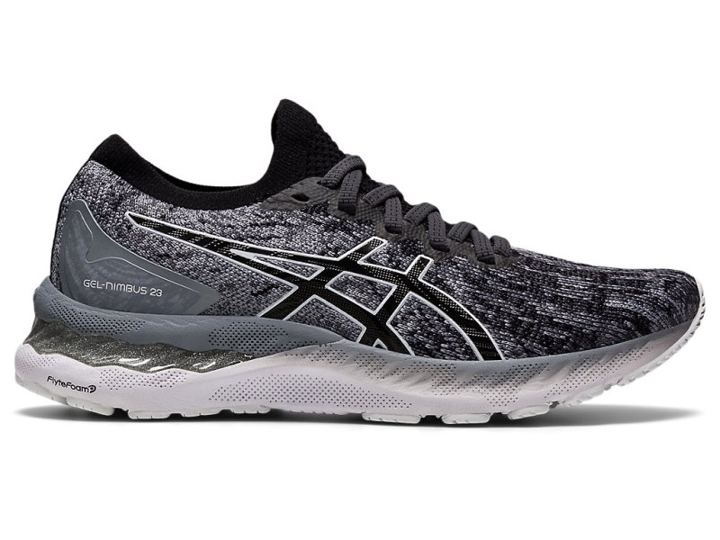 Asics Gel-nimbus 23 Knit Tekaški Čevlji Ženske Sive Črne | SI9030-682