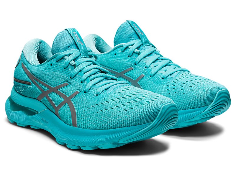 Asics Gel-nimbus 24 Lite-show Tekaški Čevlji Ženske Sive Mete | SI0304-659