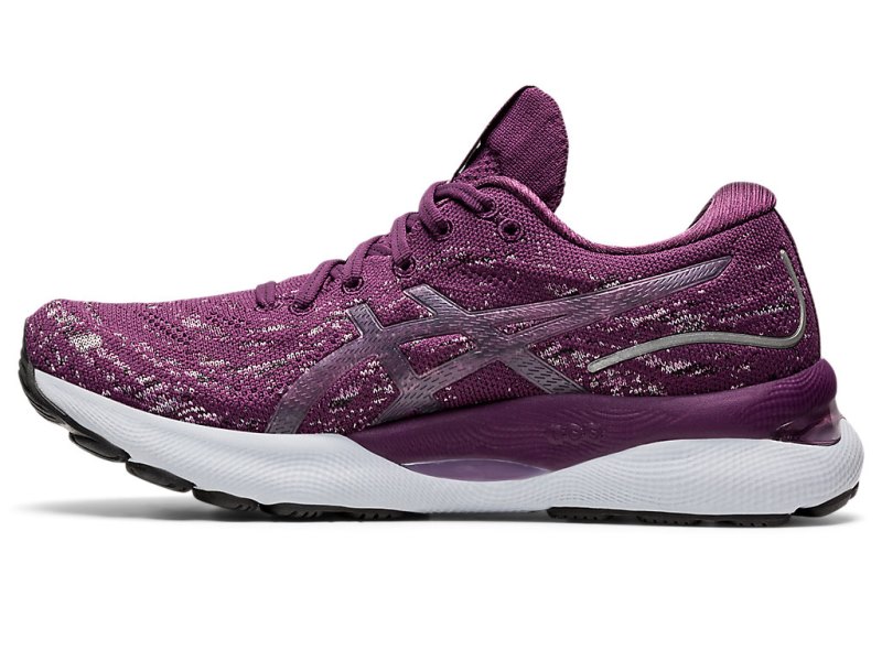 Asics Gel-nimbus 24 Mk Tekaški Čevlji Ženske Temno Vijolične Roza | SI5222-713