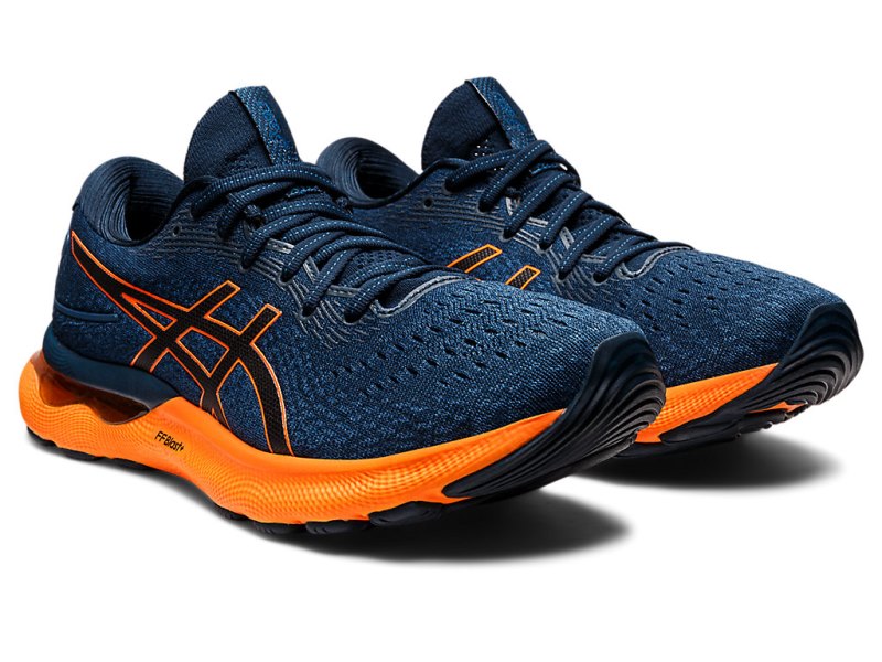 Asics Gel-nimbus 24 Tekaški Čevlji Moški Modre Oranžne | SI0273-813