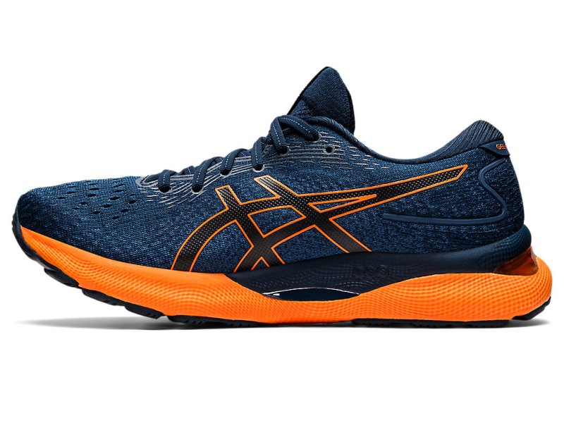 Asics Gel-nimbus 24 Tekaški Čevlji Moški Modre Oranžne | SI0273-813