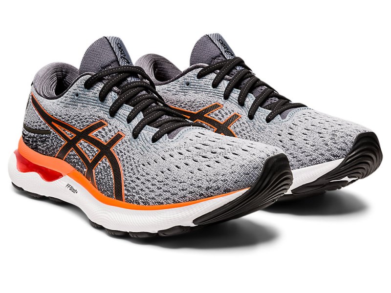 Asics Gel-nimbus 24 Tekaški Čevlji Moški Sive Oranžne | SI1856-644