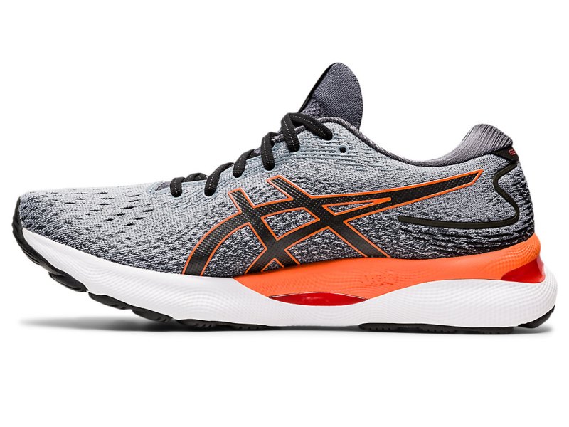 Asics Gel-nimbus 24 Tekaški Čevlji Moški Sive Oranžne | SI1856-644