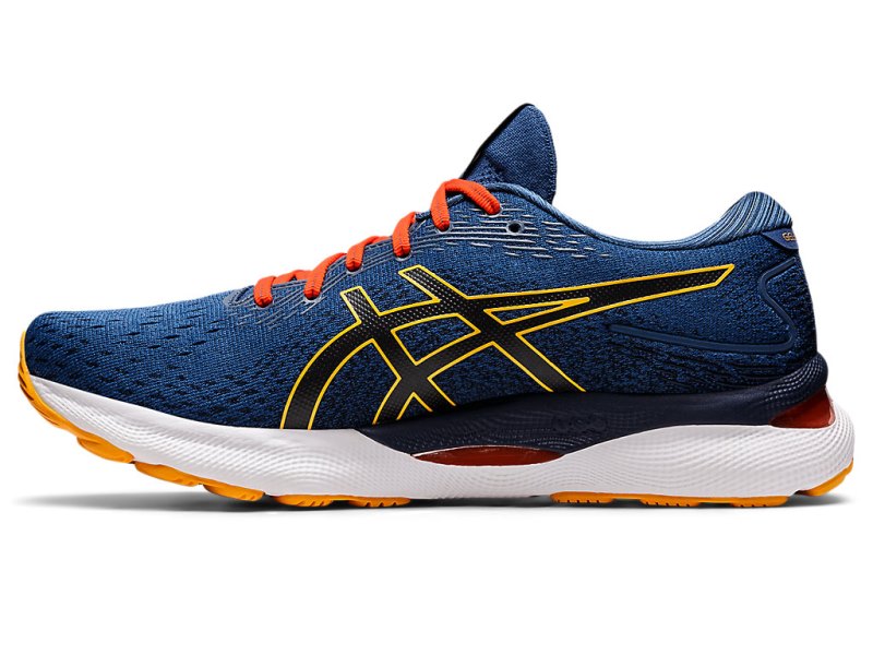 Asics Gel-nimbus 24 Tekaški Čevlji Moški Črne Modre Oranžne | SI2028-424