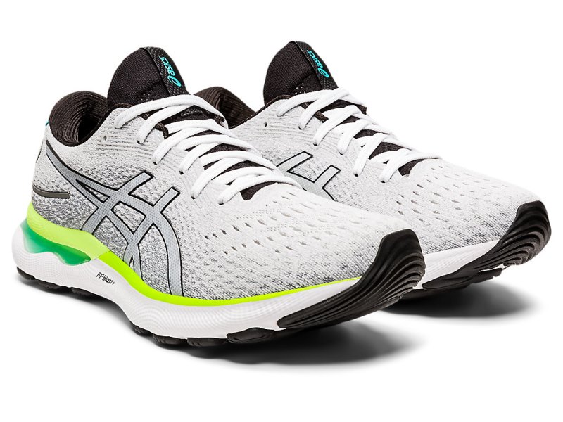 Asics Gel-nimbus 24 Tekaški Čevlji Moški Bele Črne | SI3612-953