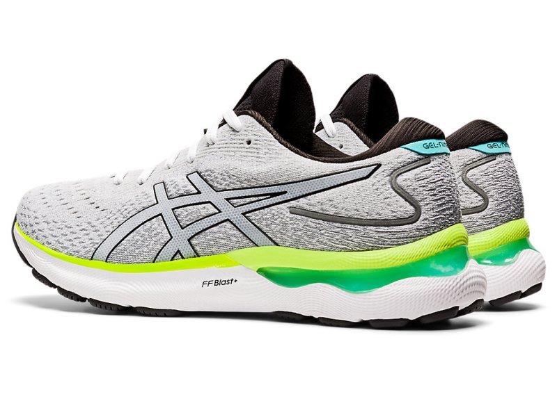 Asics Gel-nimbus 24 Tekaški Čevlji Moški Bele Črne | SI3612-953