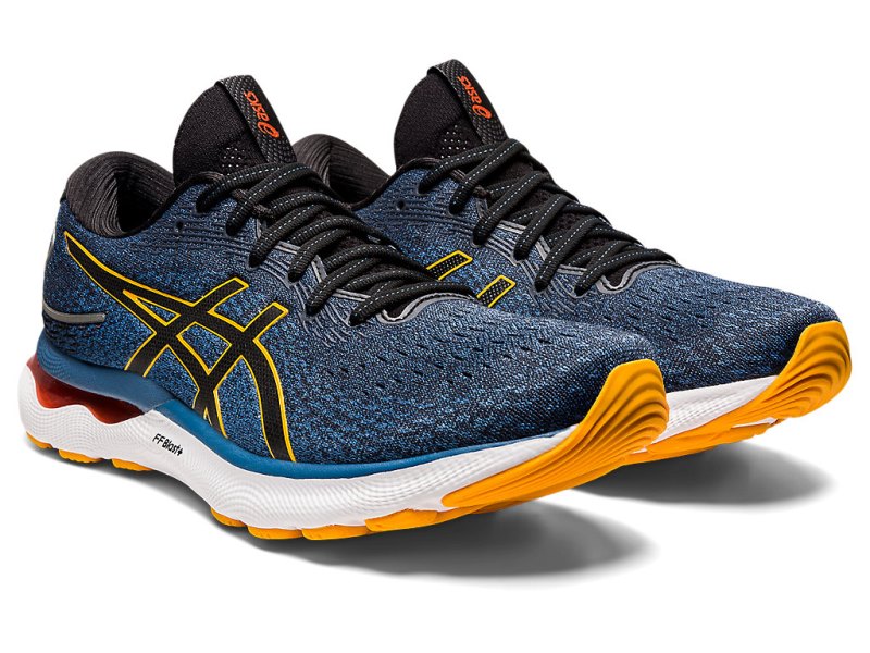 Asics Gel-nimbus 24 Tekaški Čevlji Moški Azurno Rumene | SI5380-461