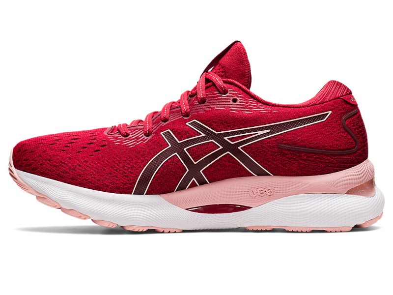 Asics Gel-nimbus 24 Tekaški Čevlji Ženske Temno Rdeče Roza | SI0954-262