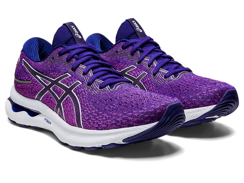 Asics Gel-nimbus 24 Tekaški Čevlji Ženske Vijolične Svetlo Modre | SI1595-715