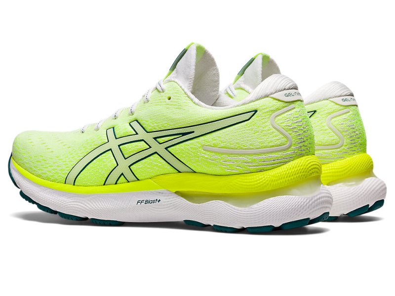 Asics Gel-nimbus 24 Tekaški Čevlji Ženske Bele Temno Zelene | SI2281-364