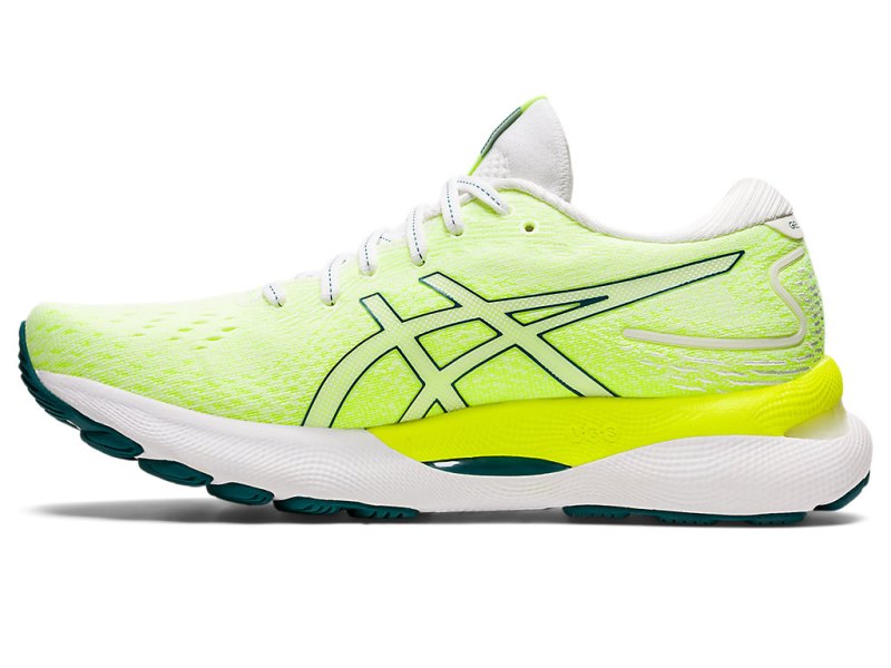 Asics Gel-nimbus 24 Tekaški Čevlji Ženske Bele Temno Zelene | SI2281-364