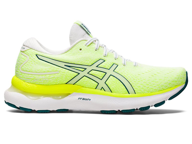 Asics Gel-nimbus 24 Tekaški Čevlji Ženske Bele Temno Zelene | SI2281-364