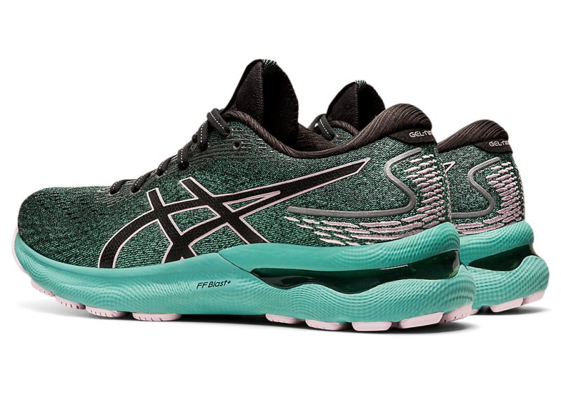 Asics Gel-nimbus 24 Tekaški Čevlji Ženske Črne Roza | SI2621-744