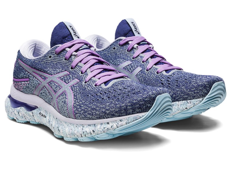 Asics Gel-nimbus 24 Tekaški Čevlji Ženske Svetlo Modre Bele | SI3124-961