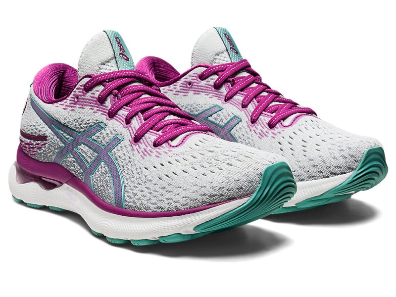 Asics Gel-nimbus 24 Tekaški Čevlji Ženske Sive Olivno Zelene | SI3205-828