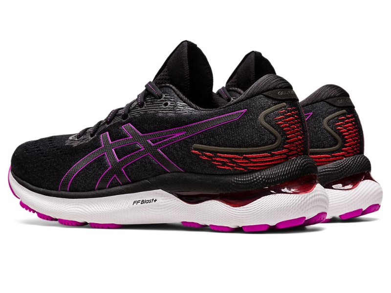 Asics Gel-nimbus 24 Tekaški Čevlji Ženske Črne Vijolične | SI3278-869