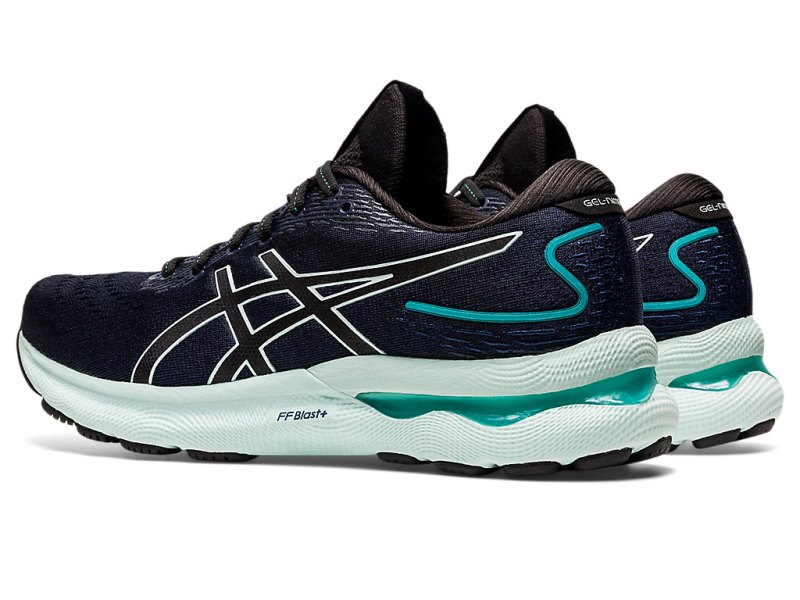 Asics Gel-nimbus 24 Tekaški Čevlji Ženske Črne Svetlo Modre | SI5998-061