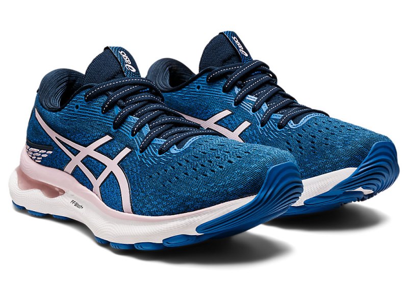 Asics Gel-nimbus 24 Tekaški Čevlji Ženske Modre Roza | SI7097-167