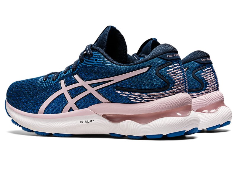 Asics Gel-nimbus 24 Tekaški Čevlji Ženske Modre Roza | SI7382-623