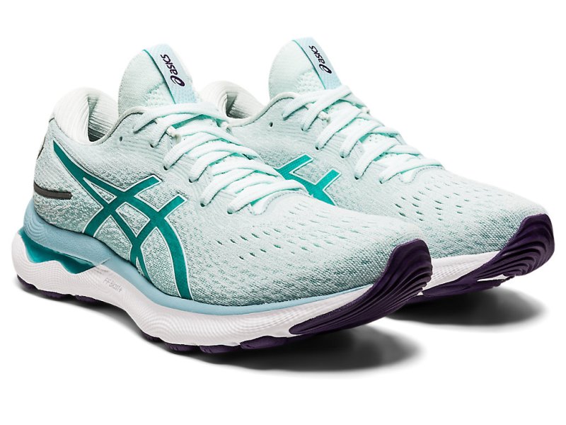 Asics Gel-nimbus 24 Tekaški Čevlji Ženske Svetlo Modre Zelene | SI7622-483