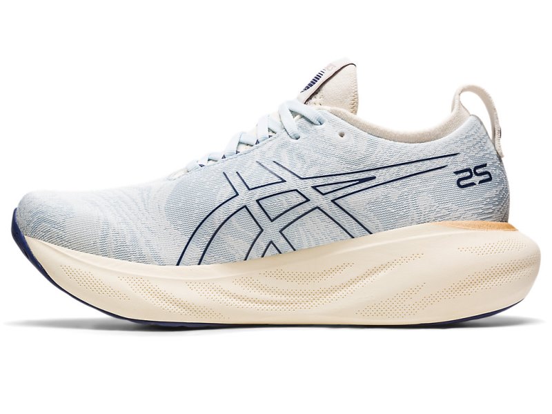 Asics Gel-nimbus 25 Nagino Tekaški Čevlji Ženske Svetlo Modre Kremna | SI1498-239