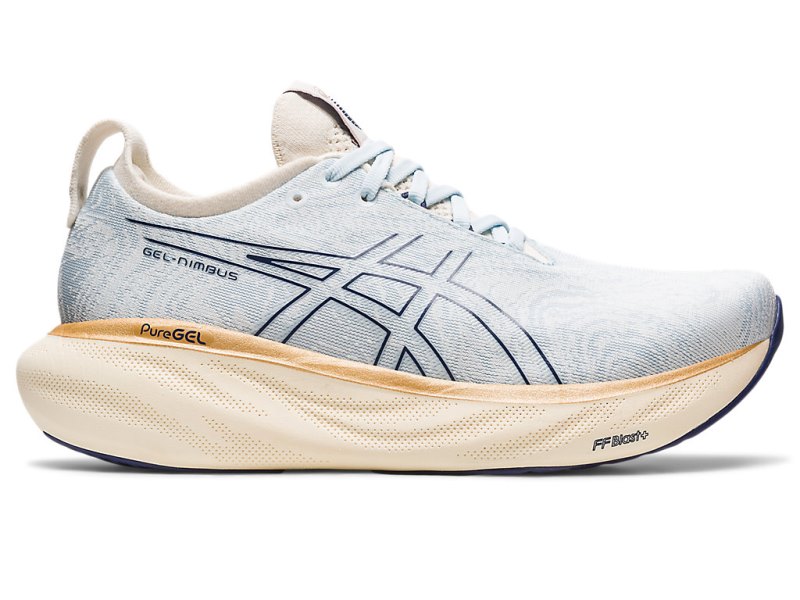 Asics Gel-nimbus 25 Nagino Tekaški Čevlji Ženske Svetlo Modre Kremna | SI1498-239