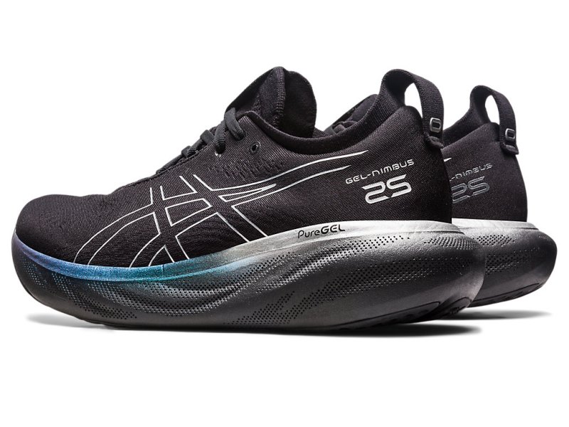 Asics Gel-nimbus 25 Platinum Tekaški Čevlji Moški Črne Srebrne | SI6206-568