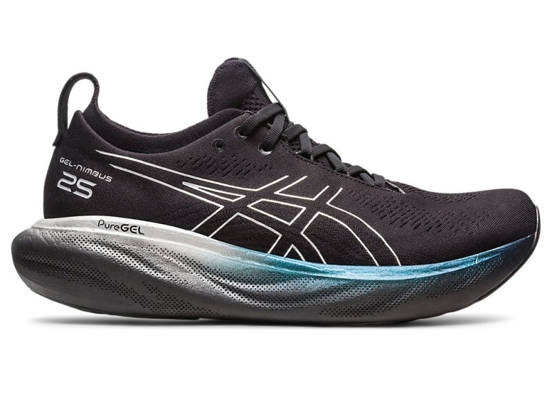 Asics Gel-nimbus 25 Platinum Tekaški Čevlji Moški Črne Srebrne | SI6206-568