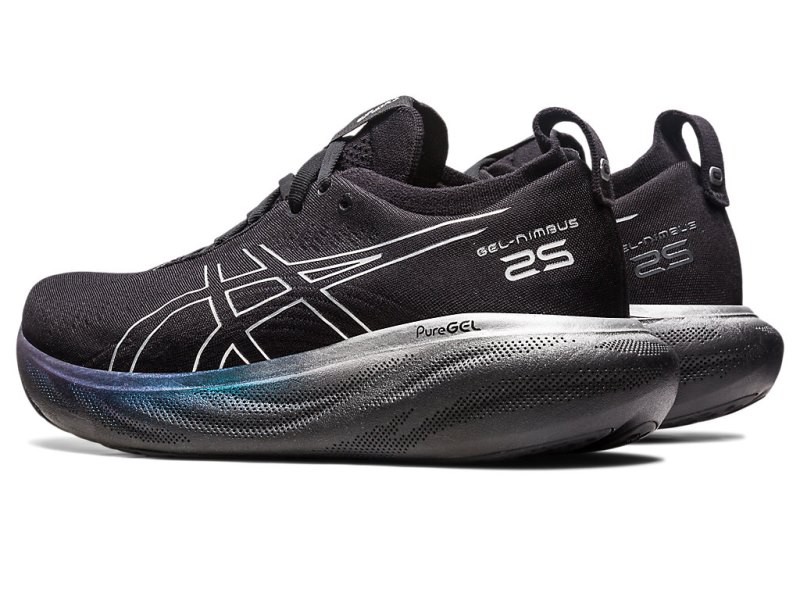 Asics Gel-nimbus 25 Platinum Tekaški Čevlji Ženske Črne Srebrne | SI6826-532