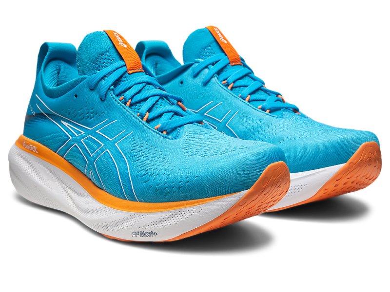 Asics Gel-nimbus 25 Tekaški Čevlji Moški Modre Oranžne | SI1981-533