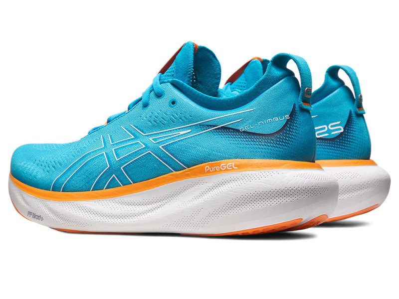 Asics Gel-nimbus 25 Tekaški Čevlji Moški Modre Oranžne | SI1981-533