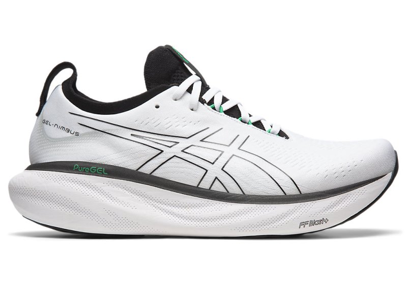 Asics Gel-nimbus 25 Tekaški Čevlji Moški Bele Črne | SI2382-426