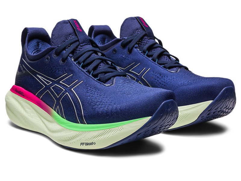 Asics Gel-nimbus 25 Tekaški Čevlji Ženske Indigo Modre Srebrne | SI7841-135