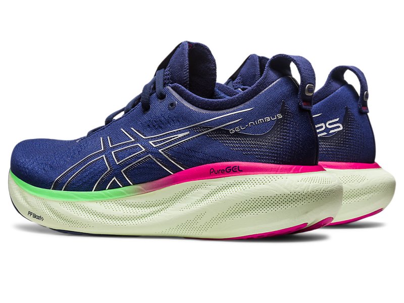 Asics Gel-nimbus 25 Tekaški Čevlji Ženske Indigo Modre Srebrne | SI7841-135