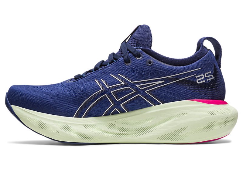 Asics Gel-nimbus 25 Tekaški Čevlji Ženske Indigo Modre Srebrne | SI7841-135