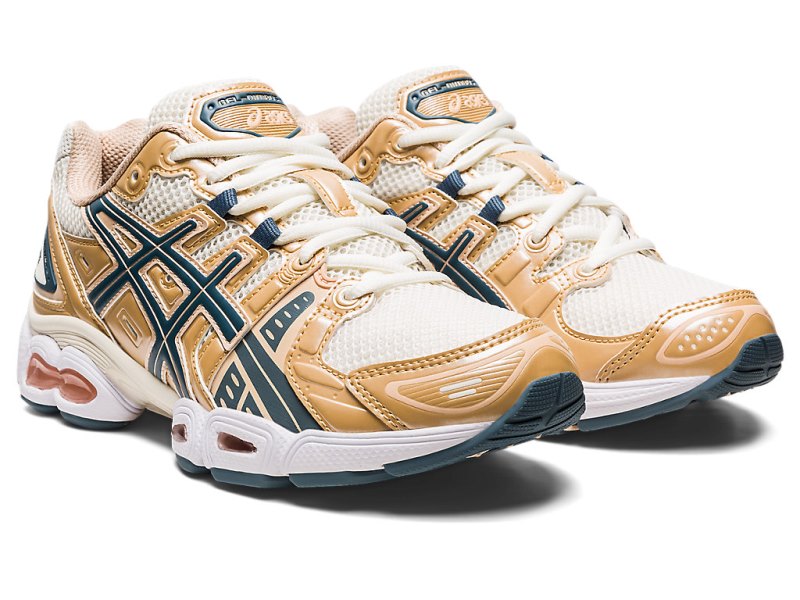 Asics Gel-nimbus 9 Superge Ženske Kremna Sive Modre | SI4956-891