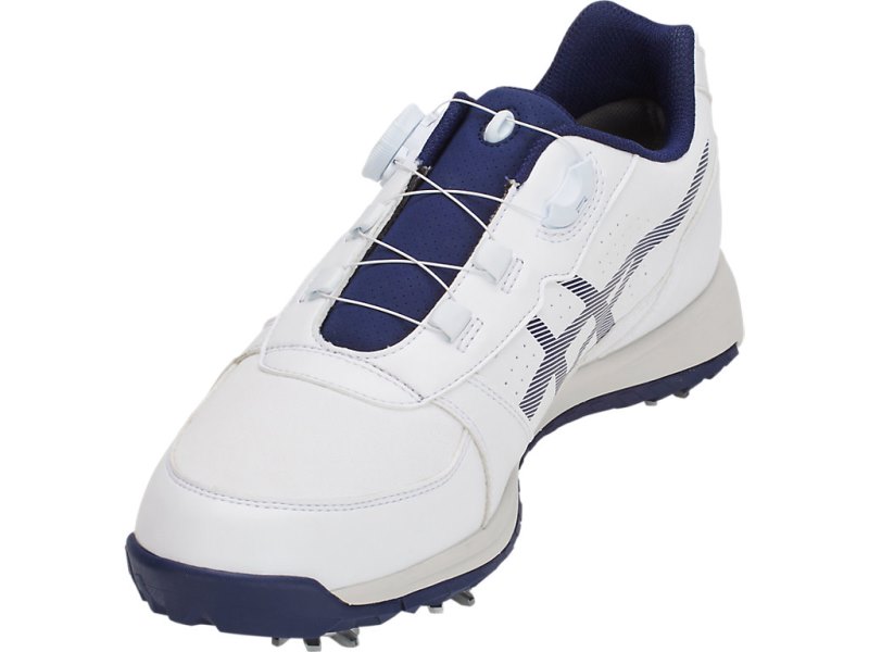 Asics Gel-preshot BOA Čevlji Za Golf Moški Bele Temno Modre | SI9114-097