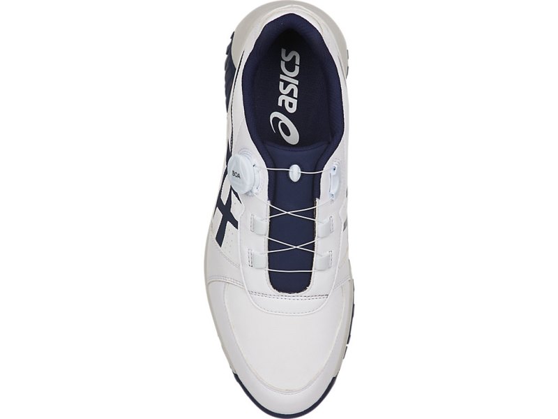 Asics Gel-preshot BOA Čevlji Za Golf Moški Bele Temno Modre | SI9114-097