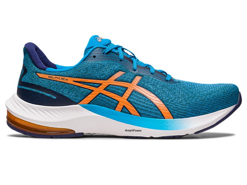 Asics Gel-pulse 14 Tekaški Čevlji Moški Modre Oranžne | SI5638-304