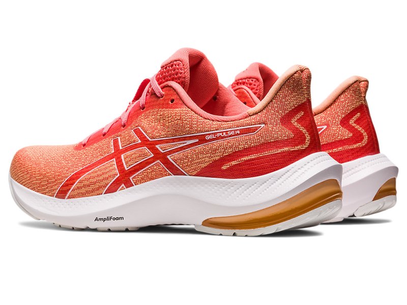 Asics Gel-pulse 14 Tekaški Čevlji Ženske Koralne Bele | SI6248-992