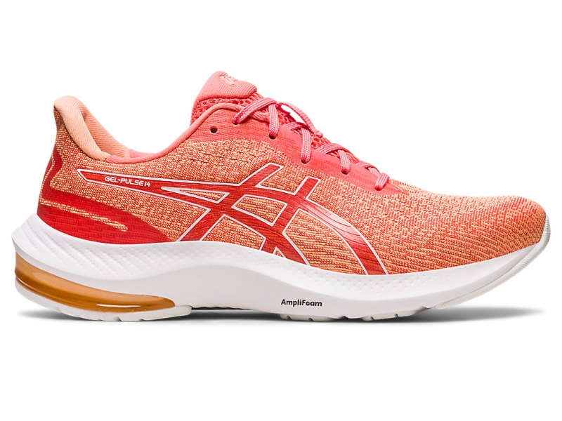 Asics Gel-pulse 14 Tekaški Čevlji Ženske Koralne Bele | SI6248-992