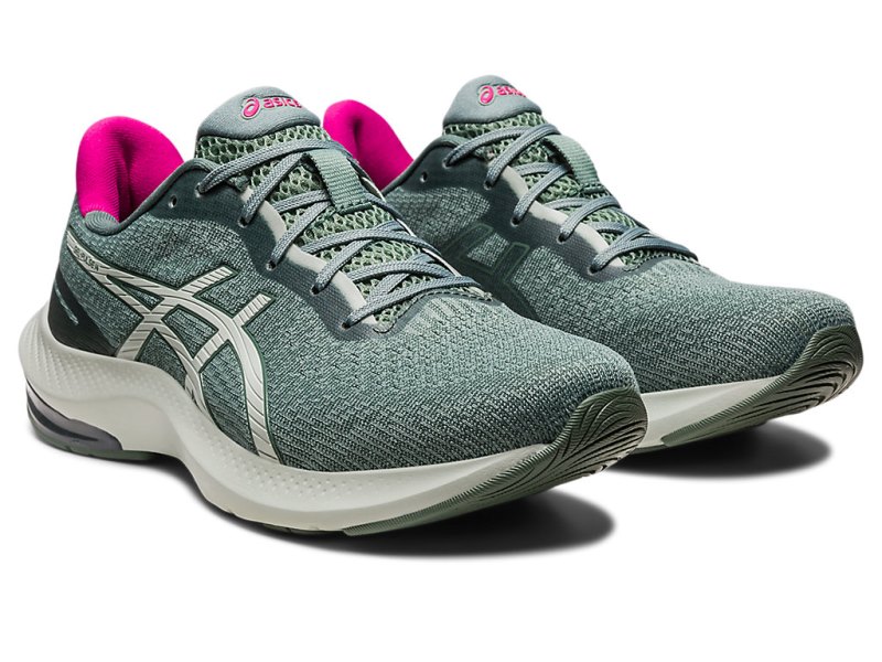 Asics Gel-pulse 14 Tekaški Čevlji Ženske Sive Temno Zelene | SI8932-083