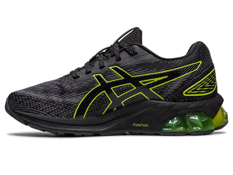 Asics Gel-quantum 180 VII Športne Superge Otroški Črne Svetlo Zelene | SI0019-153